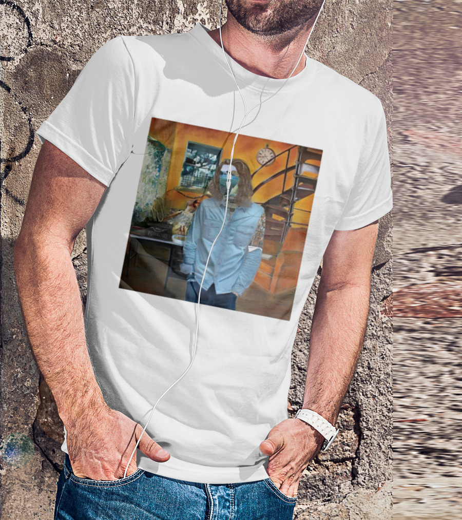 Hozier Album 10 Year Anniversary Surreal Collage Art Blue T-Shirt