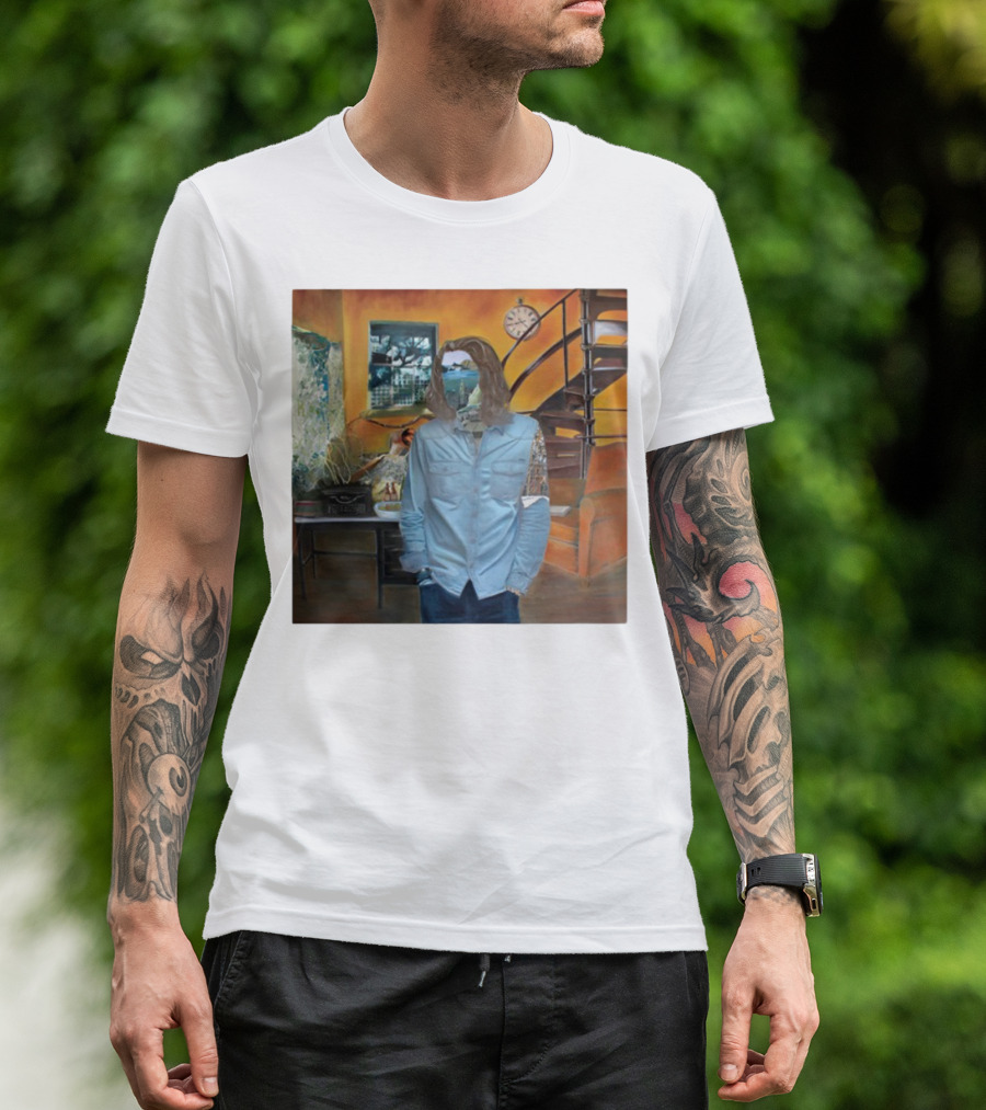 Hozier Album 10 Year Anniversary Surreal Collage Art Blue T-Shirt