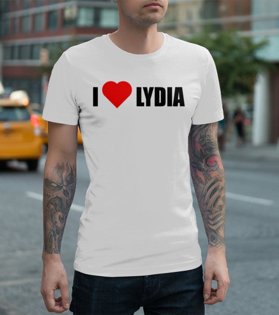 I Love Lydia Heart Symbol Expression T-Shirt