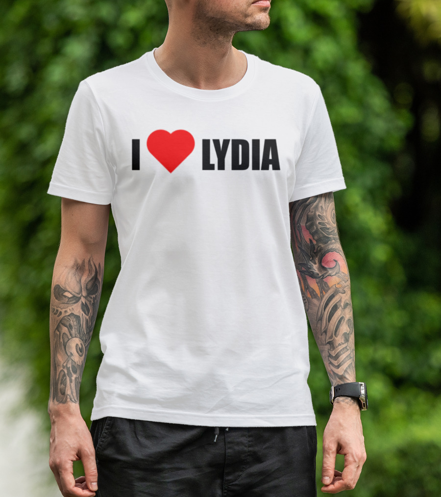 I Love Lydia Heart Symbol Expression T-Shirt