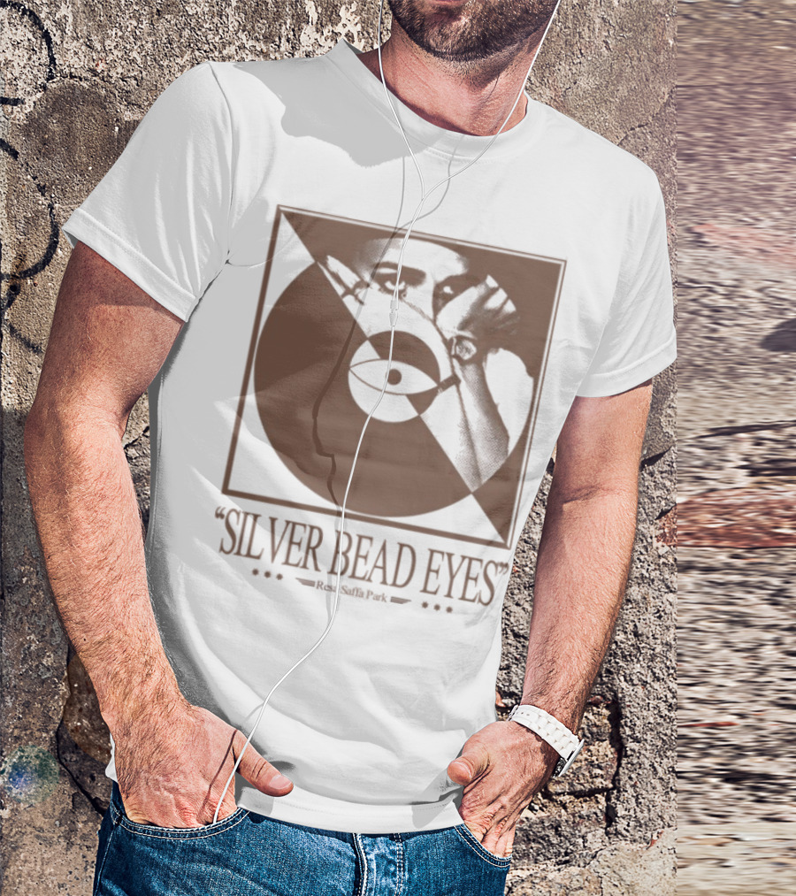 Resa Saffa Park Silver Bead Eyes Record Eye Art T-Shirt