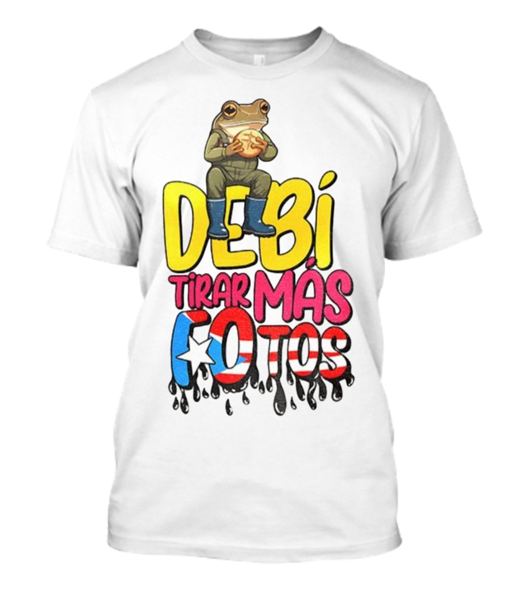 Bad Bunny Puerto Rico Frog Halftime Show Super Bowl LIX Debi Tirar Mas Fotos T-Shirt