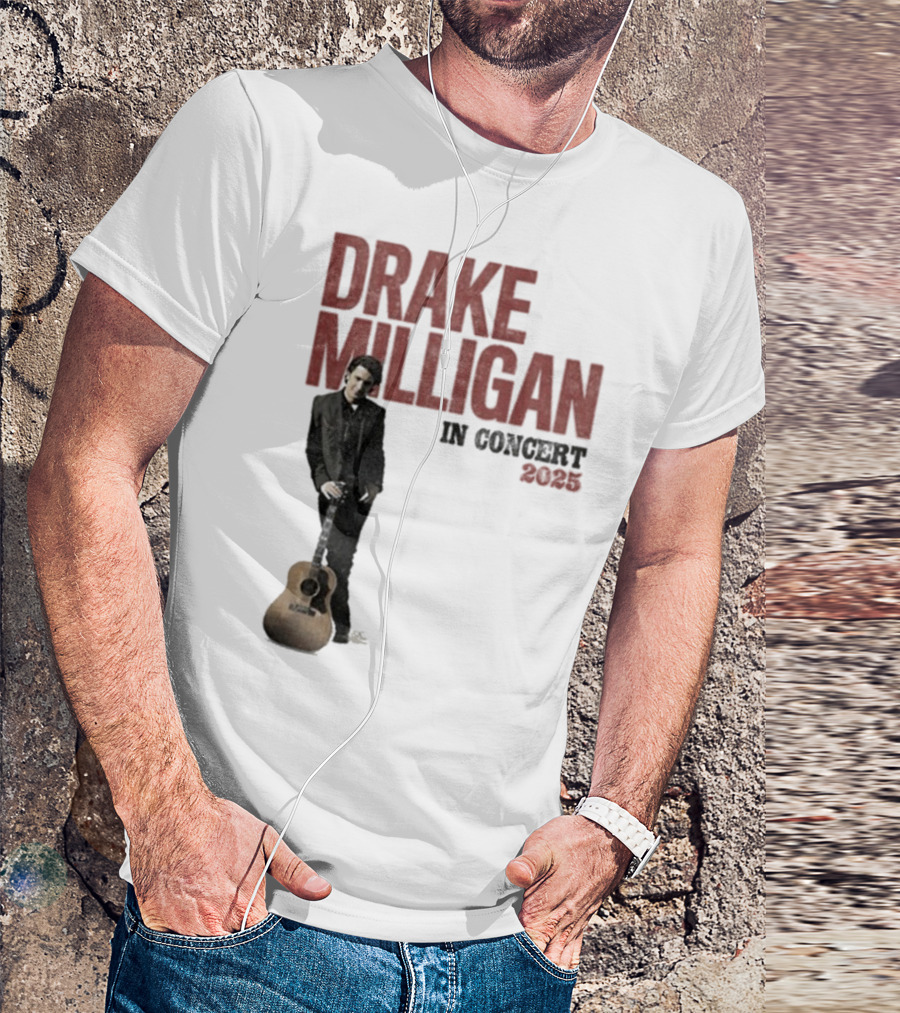 Drake Milligan Live On Stage 2025 Concert Tour T-Shirt