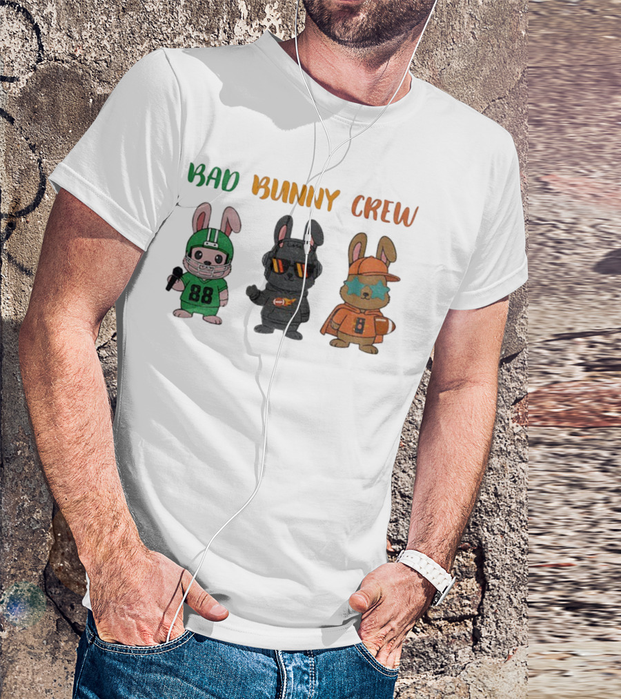 Bad Bunny Crew Football Game Day Naughty Theme T-Shirt