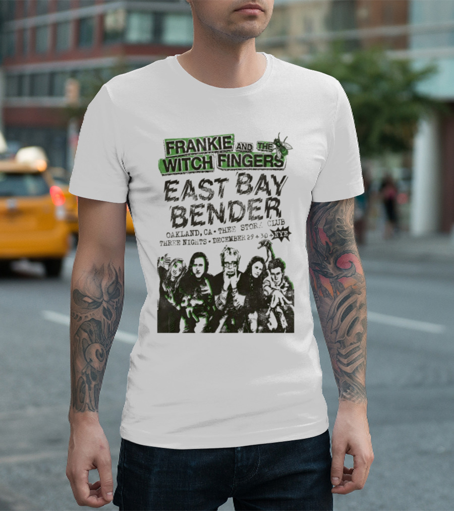 Frankie And The Witch Fingers East Bay Bender Oakland CA Thee Stork Club December 29-30 Three Nights T-Shirt