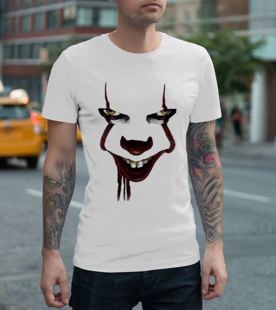 Pennywise Clown Face Halloween IT Movie T-Shirt