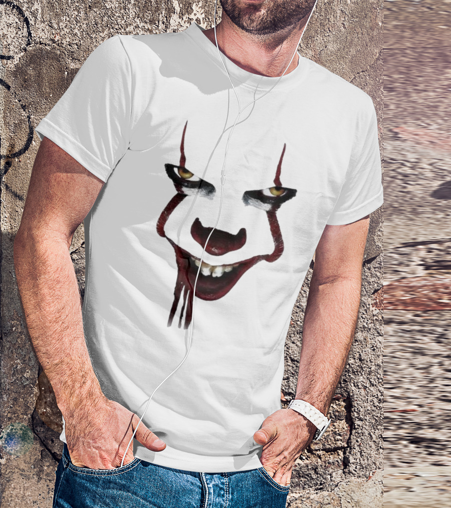 Pennywise Clown Face Halloween IT Movie T-Shirt