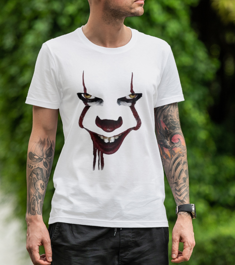 Pennywise Clown Face Halloween IT Movie T-Shirt