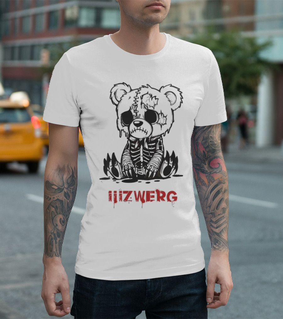 Sad Teddy Bear iiizwerg Dark Aesthetic Toy Design T-Shirt
