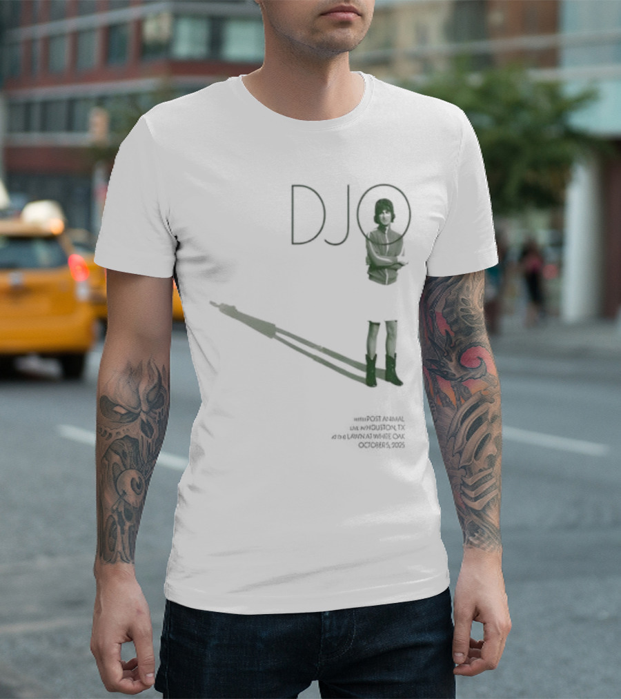 Djo White Oak Music Hall Lawn Oct 05 2025 Retro Style Performance Art T-Shirt