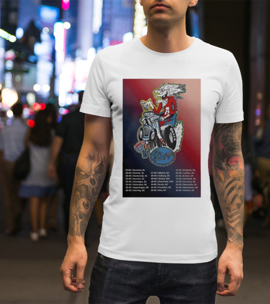 Europe UK Spring 2026 Charlie Parr Tour Dates Netherlands Denmark Sweden UK T-Shirt