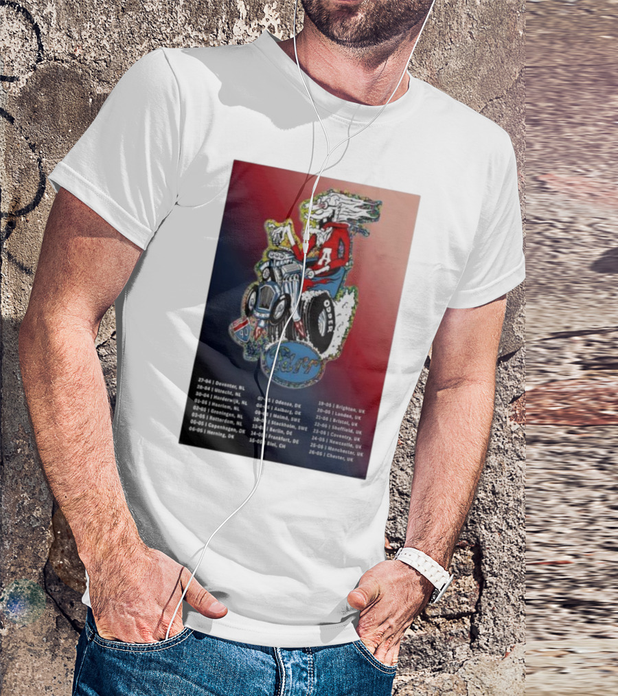 Europe UK Spring 2026 Charlie Parr Tour Dates Netherlands Denmark Sweden UK T-Shirt