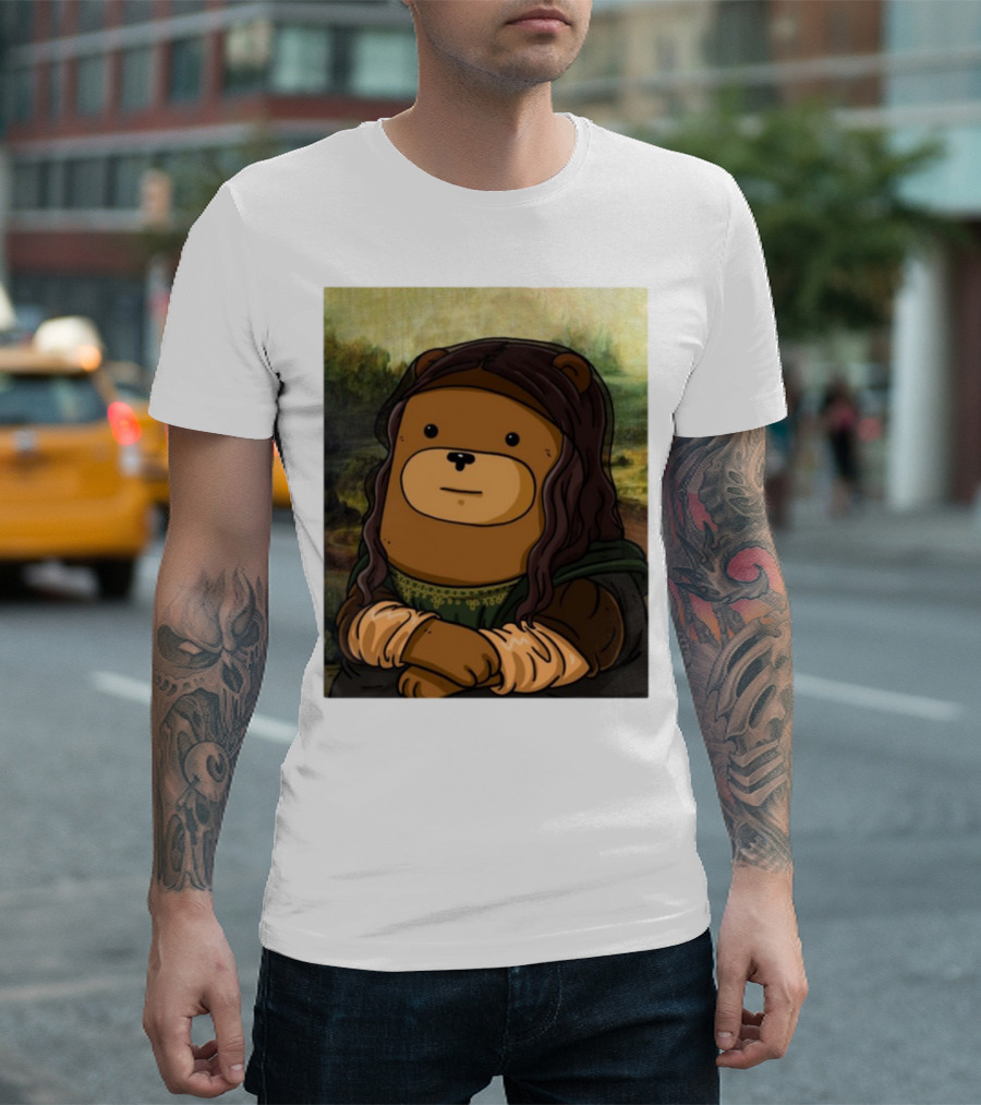 Figen.Eth Boi The Bear Mona Lisa Parody T-Shirt