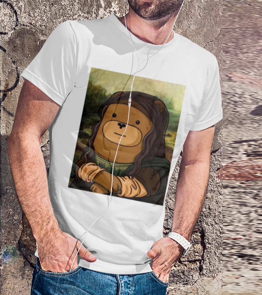Figen.Eth Boi The Bear Mona Lisa Parody T-Shirt