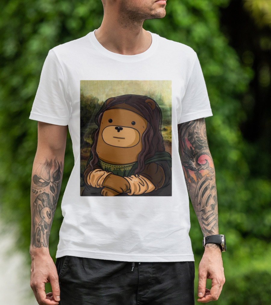 Figen.Eth Boi The Bear Mona Lisa Parody T-Shirt