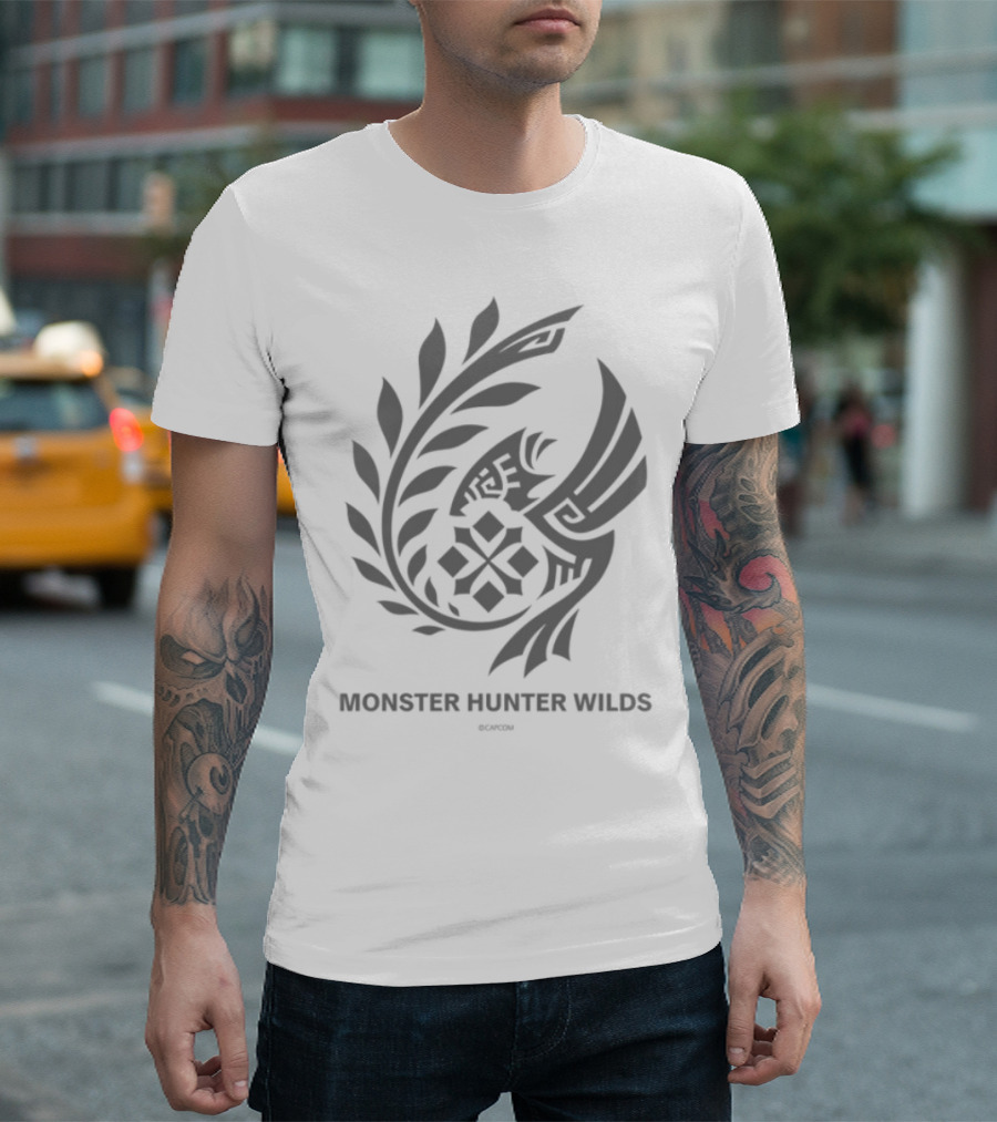 Monster Hunter Wilds Forbidden Lands Research Commission Emblem T-Shirt