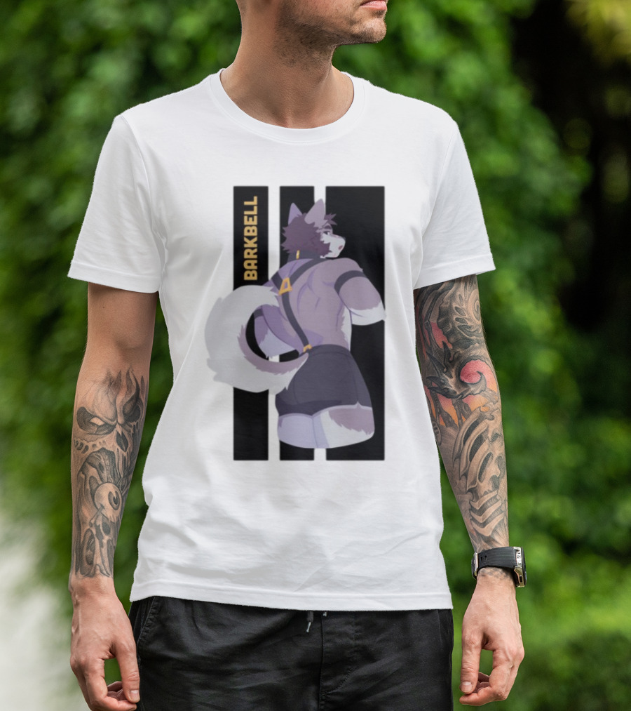 Barkbell Lycan Lifts Ringer Pump Cover Wolf Workout T-Shirt