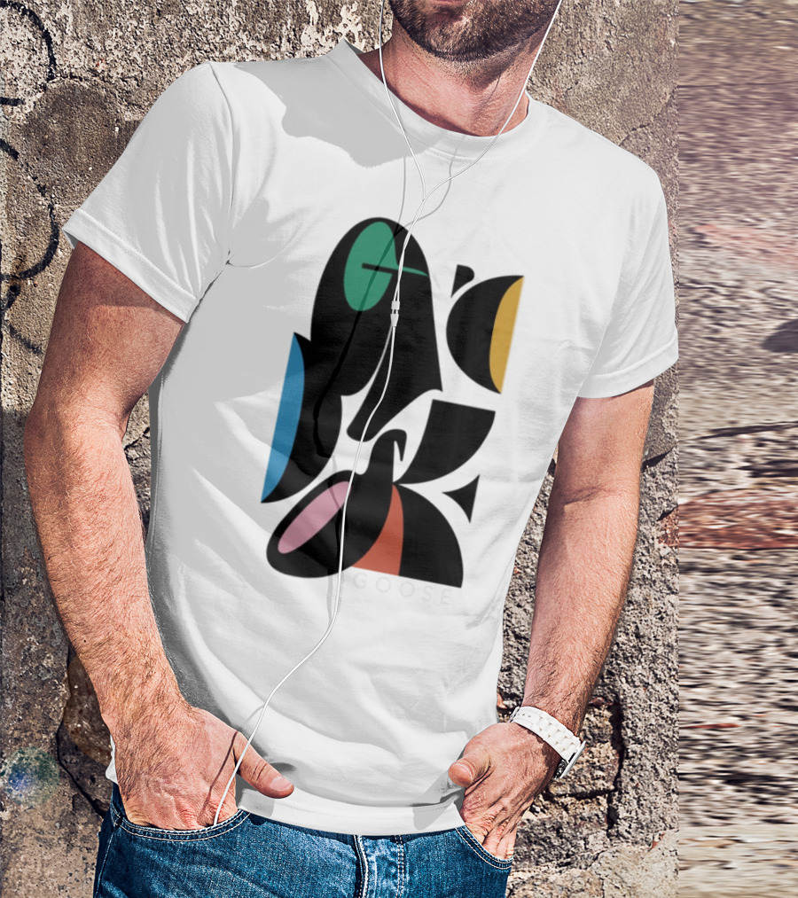 Warp Spheres Goose The Band Colorful Abstract Shapes T-Shirt