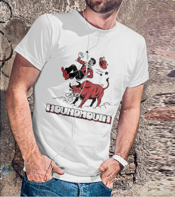 Houndmouth Rodeo Clown Bull Riding Scene T-Shirt