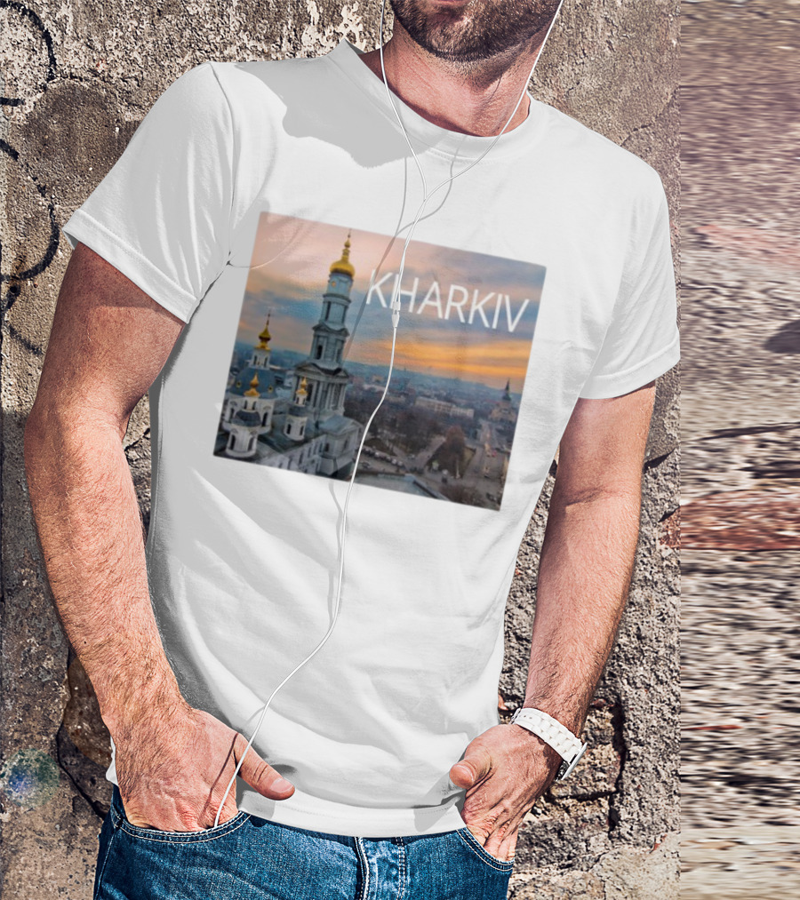 Kharkiv Cityscape With Iconic Golden Domes T-Shirt