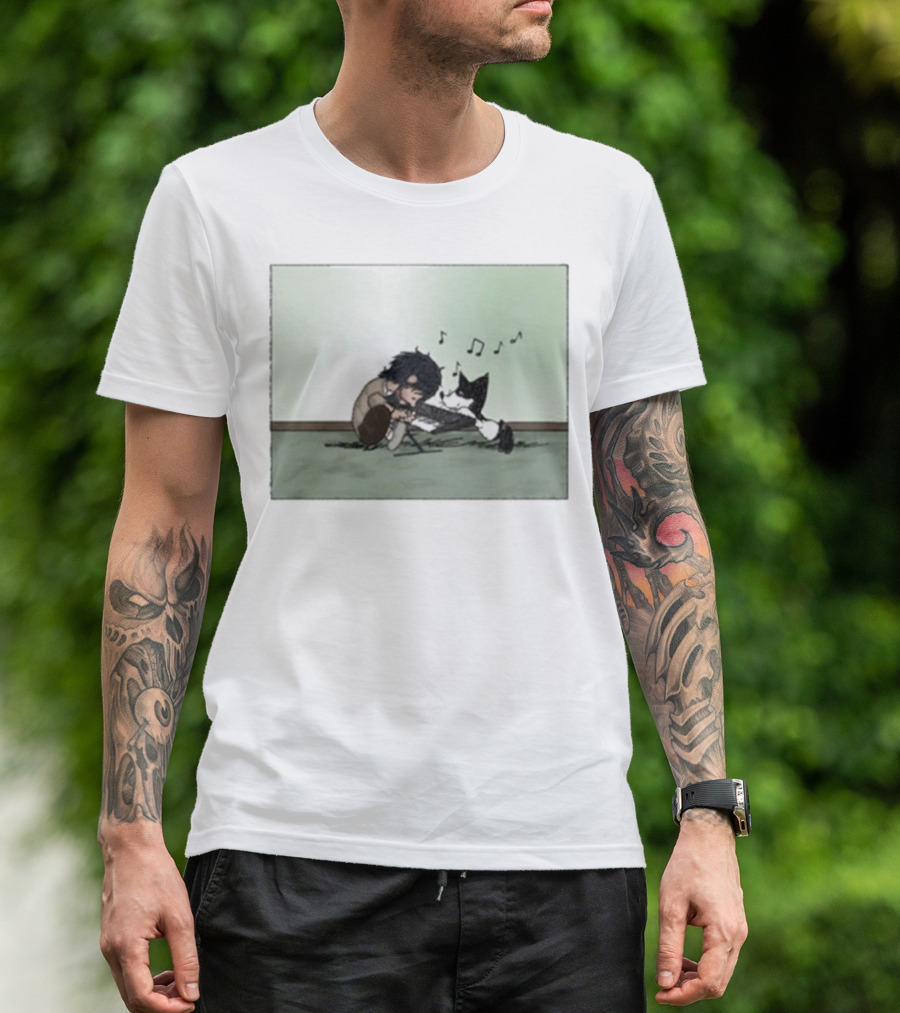 Alex G Playing Piano With Snoopy Peanuts Scene T-Shirt