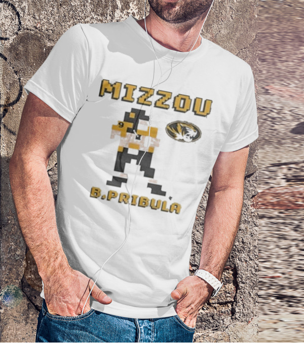 Mizzou B.Pribula 8-Bit Missouri Tigers T-Shirt