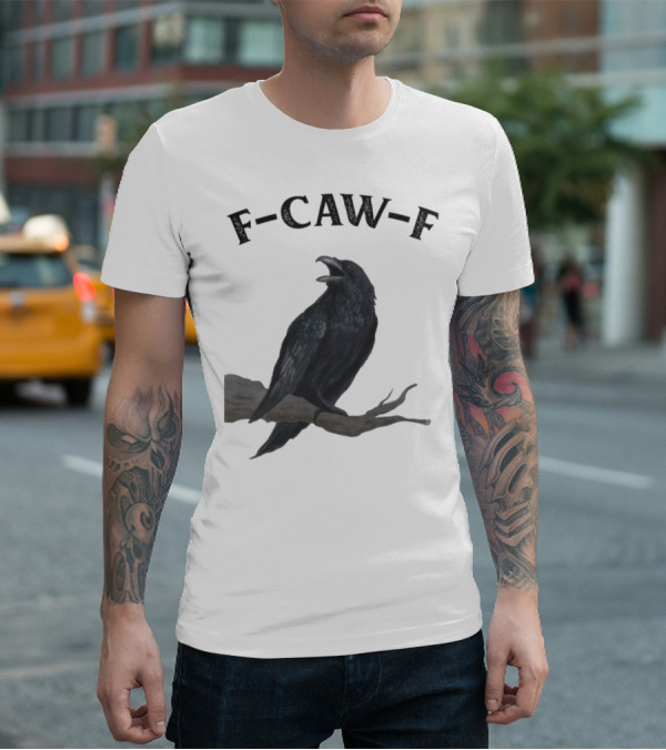 F-CAW-F Raven Bird Crowd T-Shirt