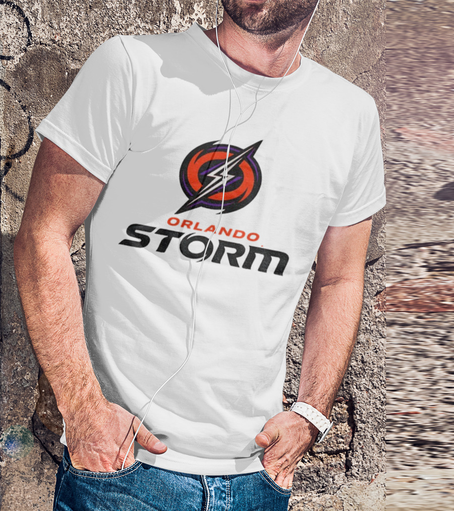 Orlando Storm 2025 Electric Symbol Crest T-Shirt