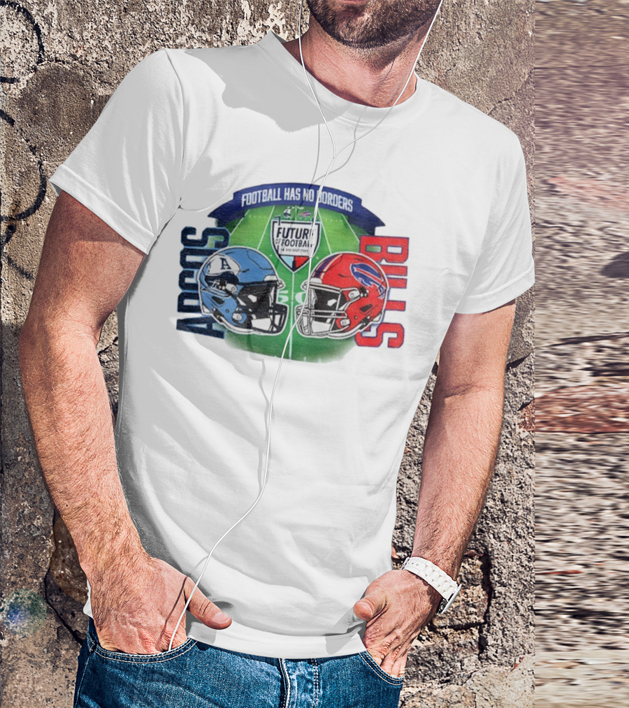 Toronto Argonauts Buffalo Bills Helmet Football Has No Borders Future Football T-Shirt