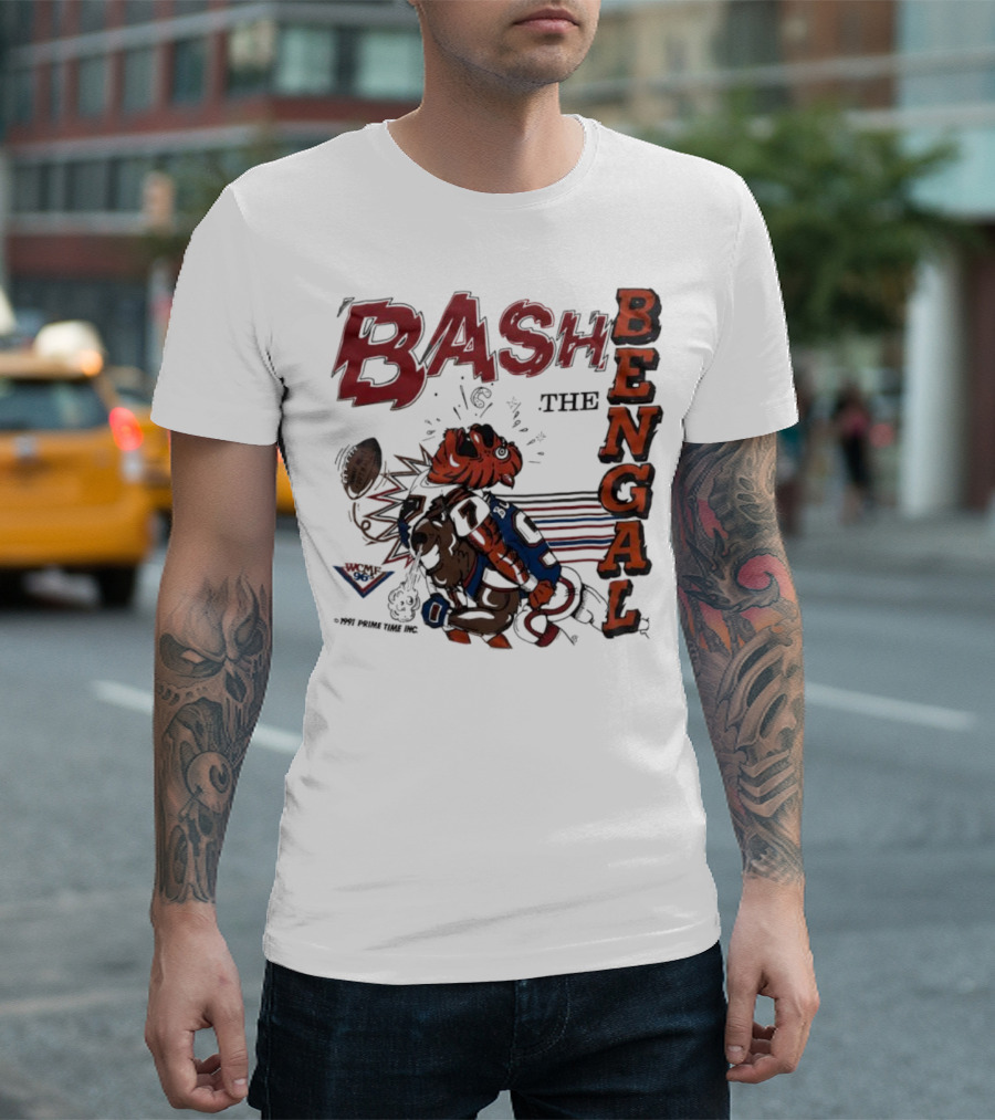Bash The Bengal Football Rivalry Action T-Shirt