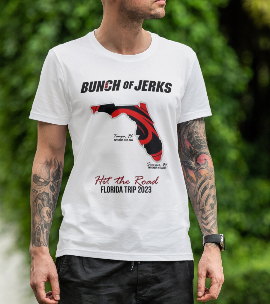 Bunch Of Jerks Hit The Road Florida Trip 2023 State Adventure T-Shirt