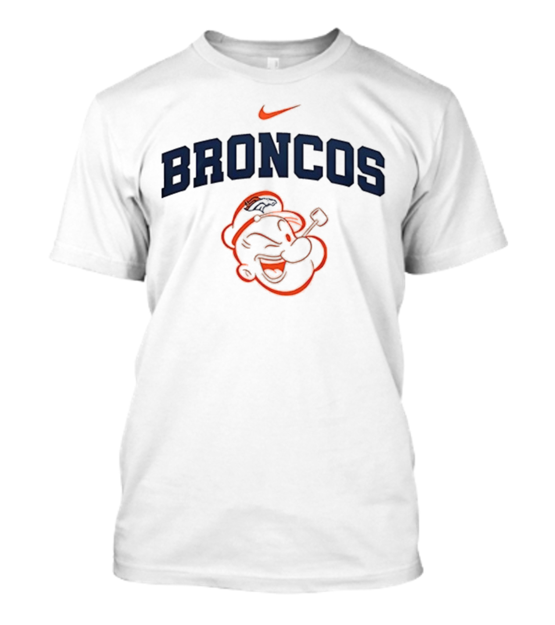 Denver Broncos Popeye I Yam What I Yam Collaboration T-Shirt