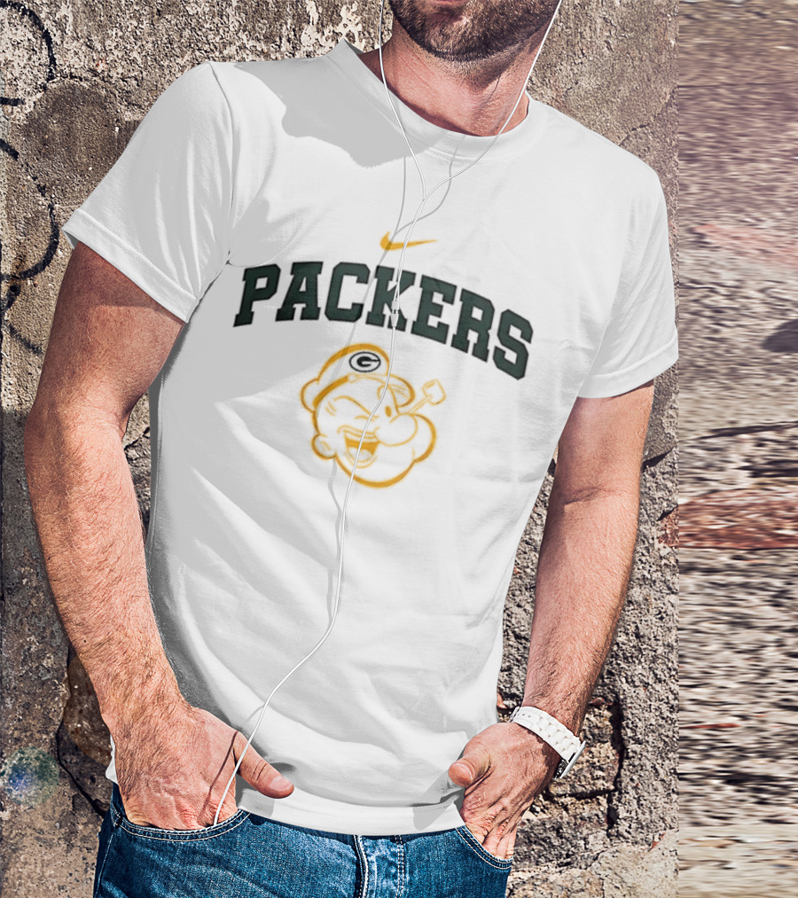 Green Bay Packers Nike Popeye I Yam What I Yam T-Shirt