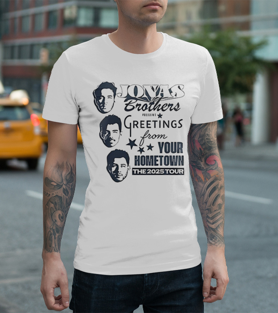 Jonas Brothers Greetings From Your Hometown The 2025 Tour T-Shirt