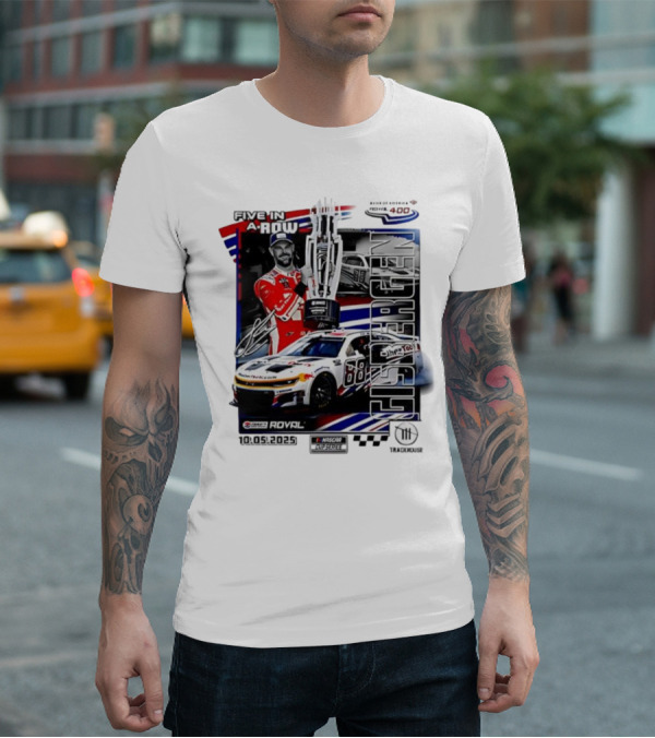 Shane Van Gisbergen NASCAR Cup Series Win Five In A Row 2025 Bank Of America ROVAL 400 T-Shirt