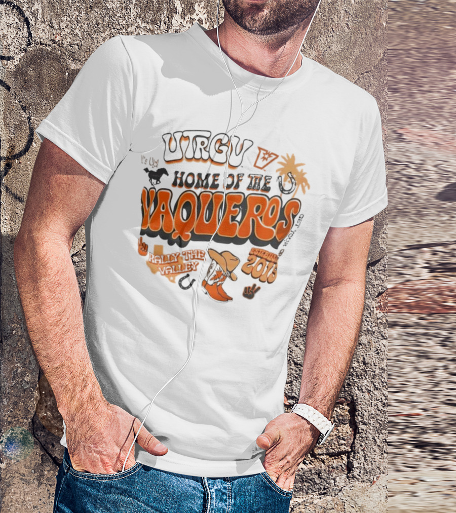 UTRGV Vaqueros V’s Up Home Of The Vaqueros Established 2015 T-Shirt
