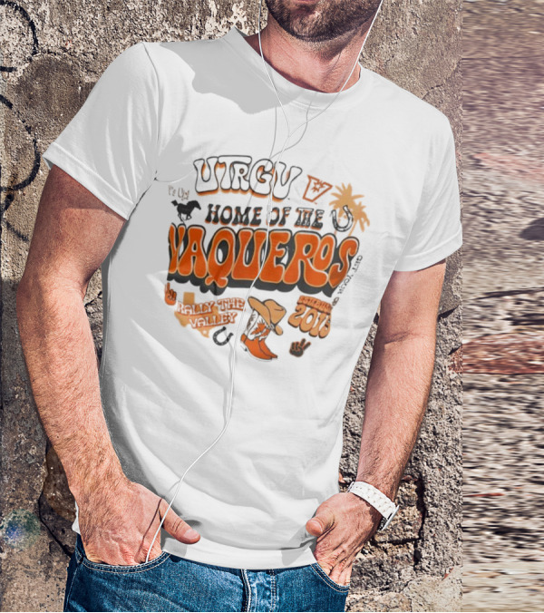 UTRGV Vaqueros V’s Up Home Of The Vaqueros Established 2015 T-Shirt