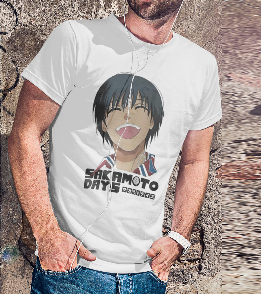 Sakamoto Days Yoichi Nagumo Anime Series Character Laughing Expression T-Shirt