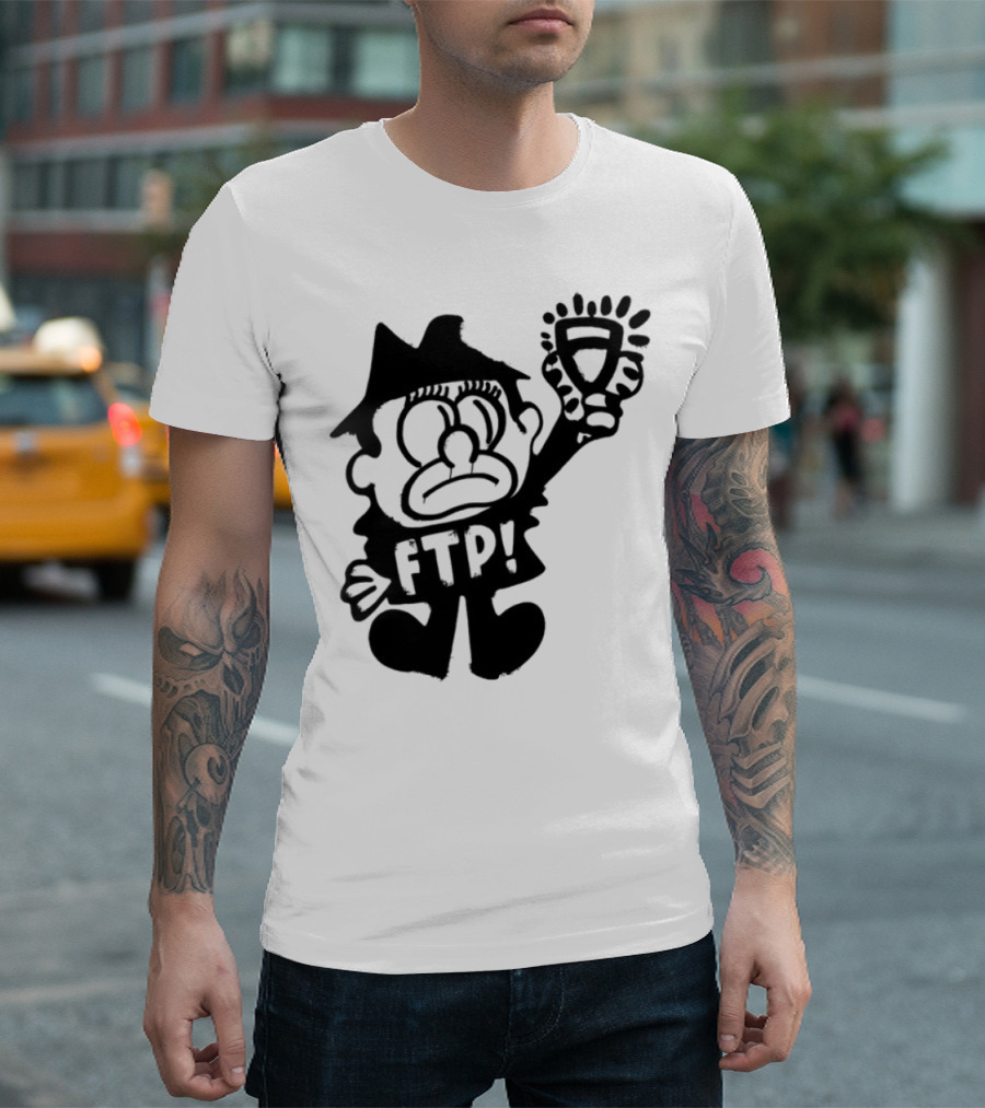 Ftp Slawn Character Holding Light Bulb T-Shirt