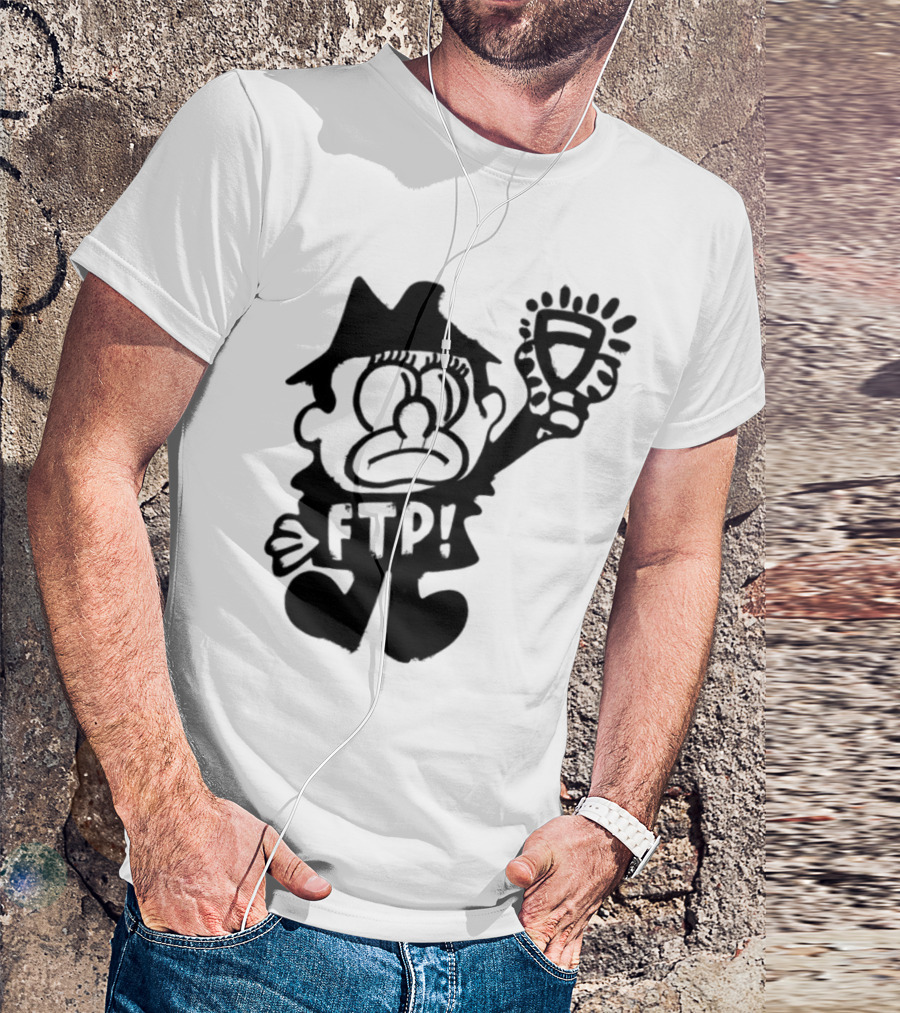 Ftp Slawn Character Holding Light Bulb T-Shirt