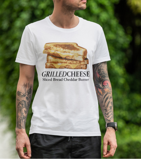 Grilled Cheese Sliced Bread Cheddar Butter Stack T-Shirt