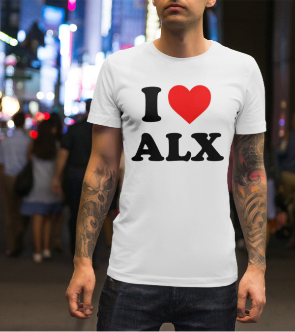 I Love ALX Red Heart Emblem T-Shirt