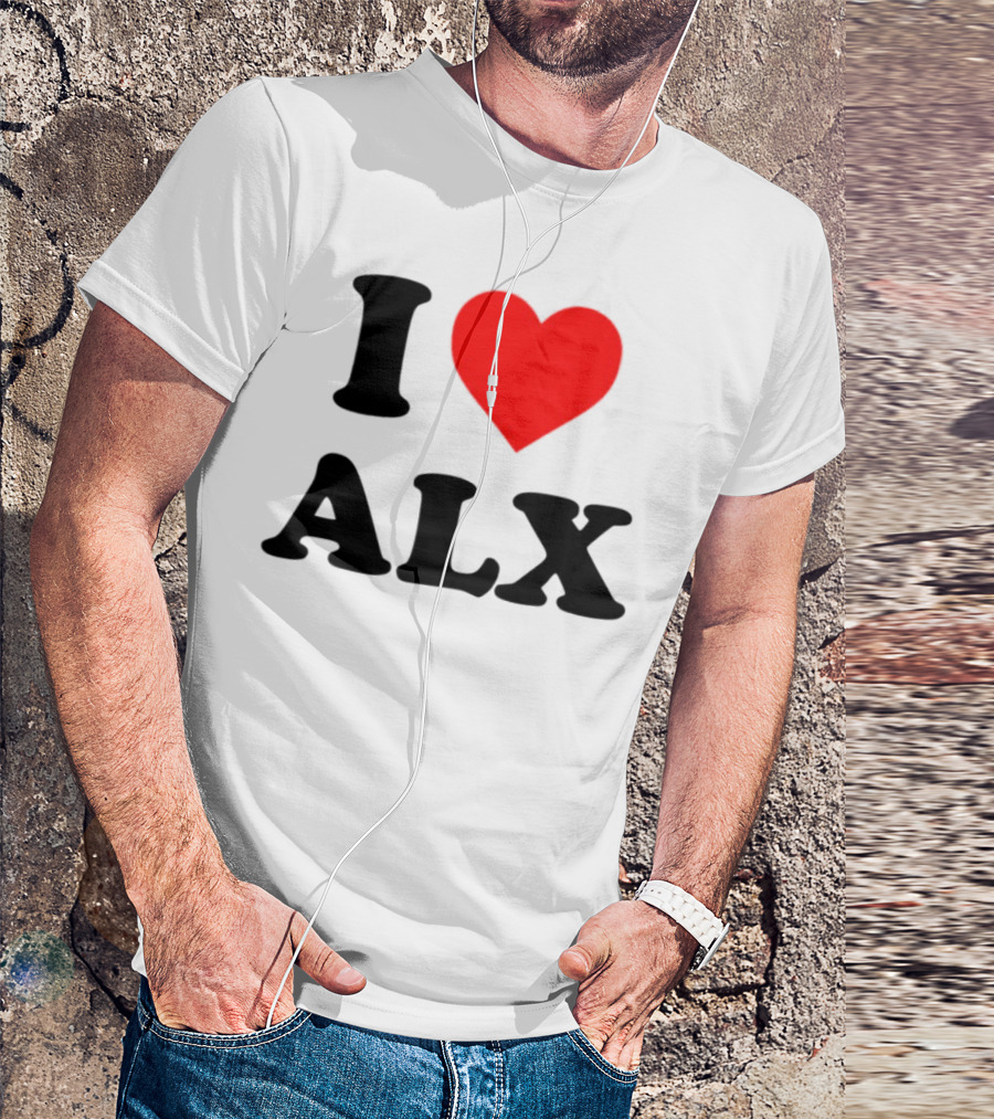 I Love ALX Red Heart Emblem T-Shirt