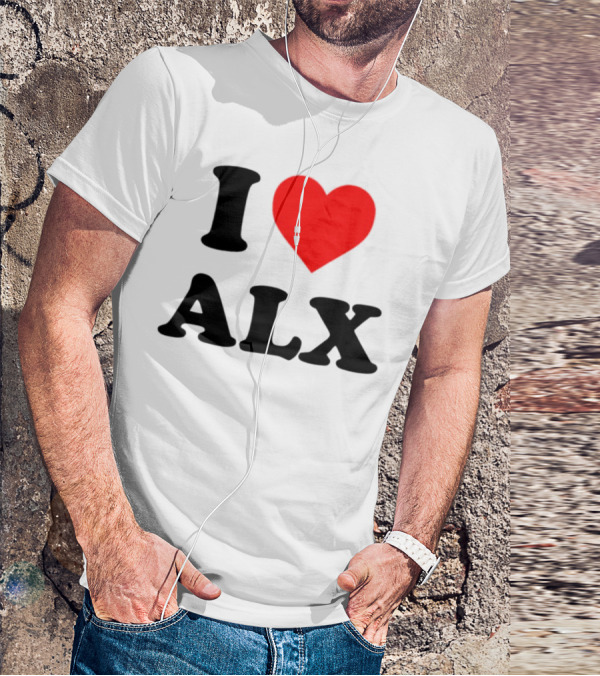 I Love ALX Red Heart Emblem T-Shirt