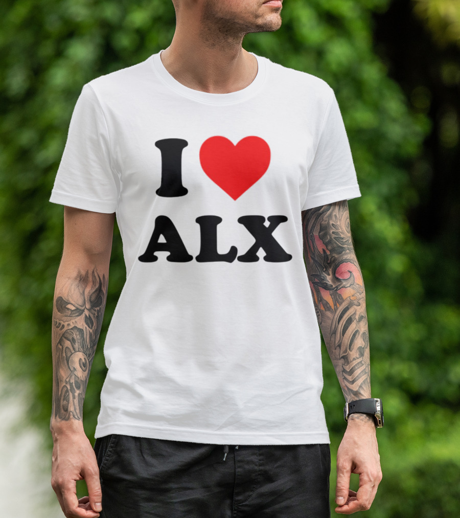 I Love ALX Red Heart Emblem T-Shirt