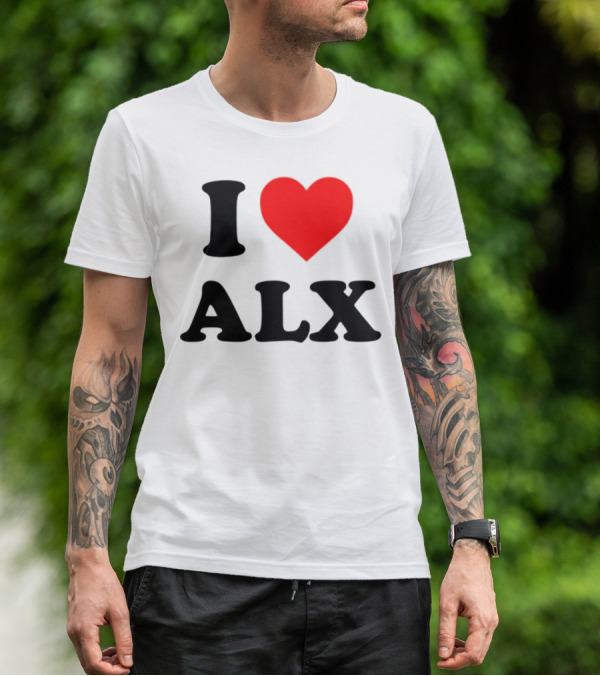 I Love ALX Red Heart Emblem T-Shirt