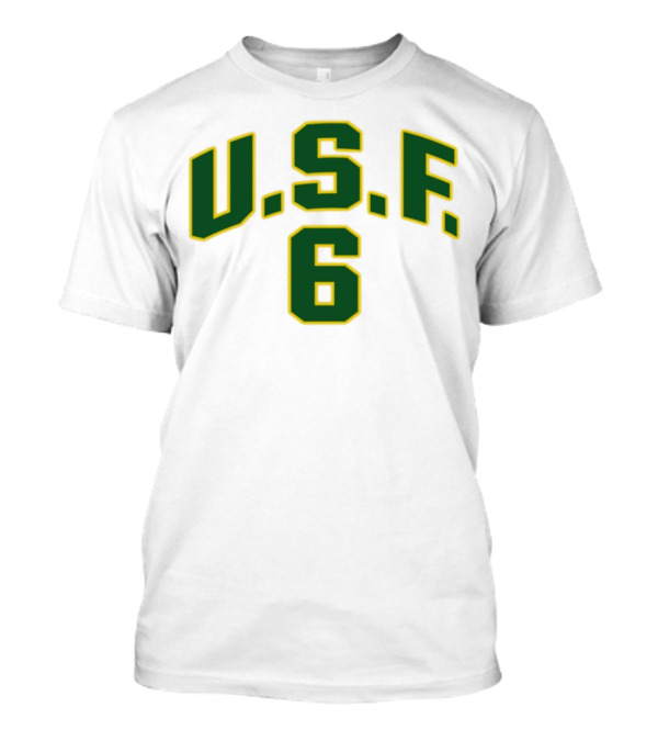 Kevin Garnett U.S.F 6 Basketball Number Retro Style T-Shirt