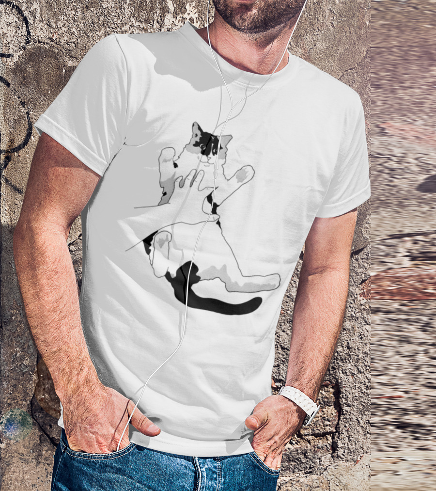 MK Belly Rub Cat Paws Cute Playful Kitten T-Shirt