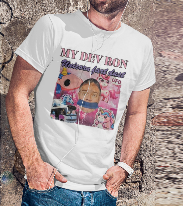 My Dev Ron Unicorn Fart Dust UFD Magical Rainbow Adventure T-Shirt