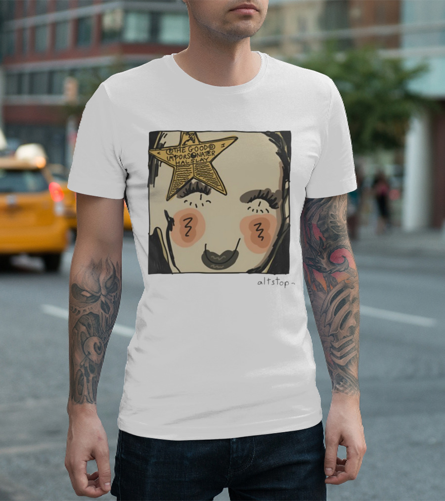 The Good Impersonator Halsey Altstop Star Face Sketch T-Shirt